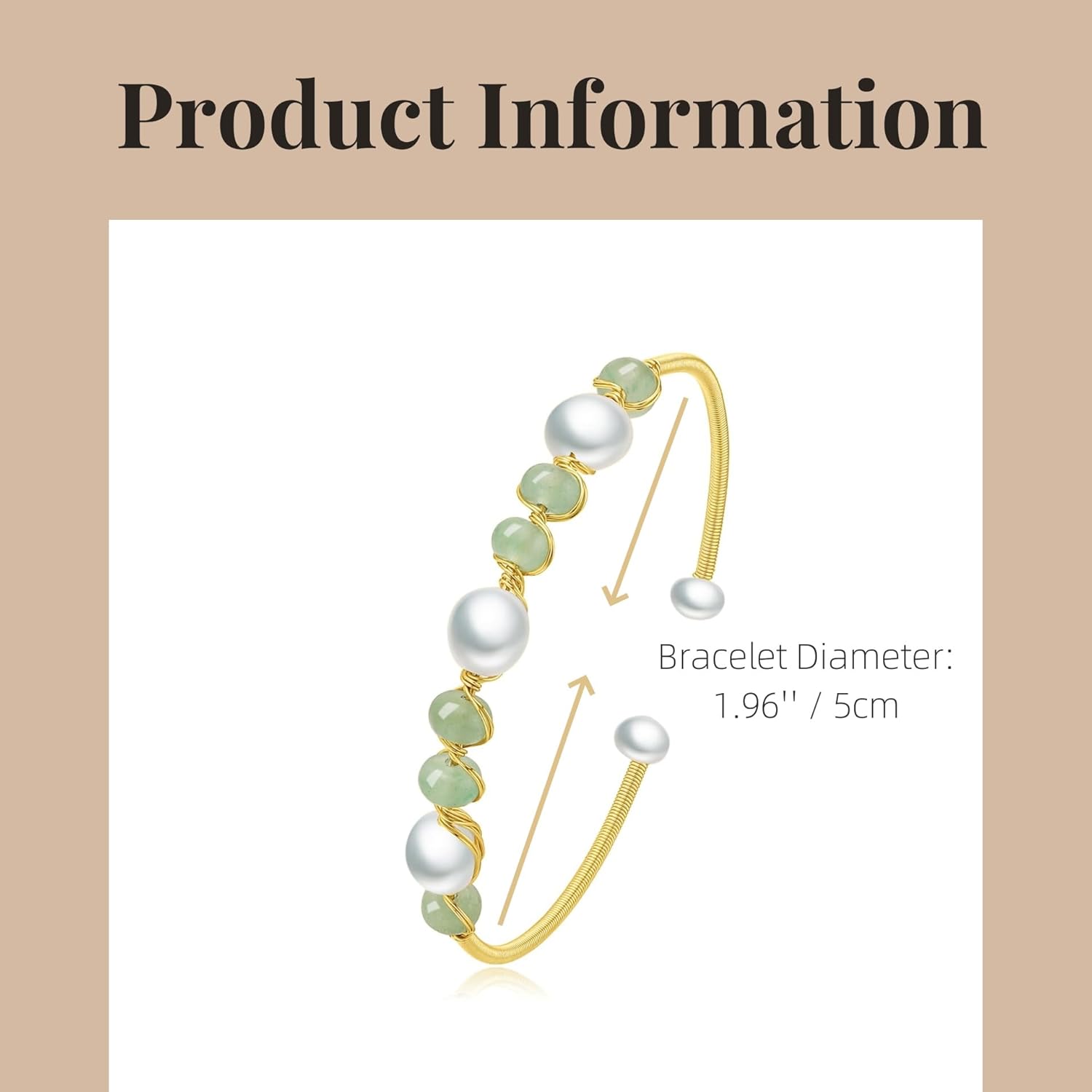 Natural Green Jade & Pearls Bracelets for Women, Natural Freshwater Pearls Jade Bracelets Jewelry Bangle, Lucky Green Jade Jewelry for Mom Lover Her - Image 2