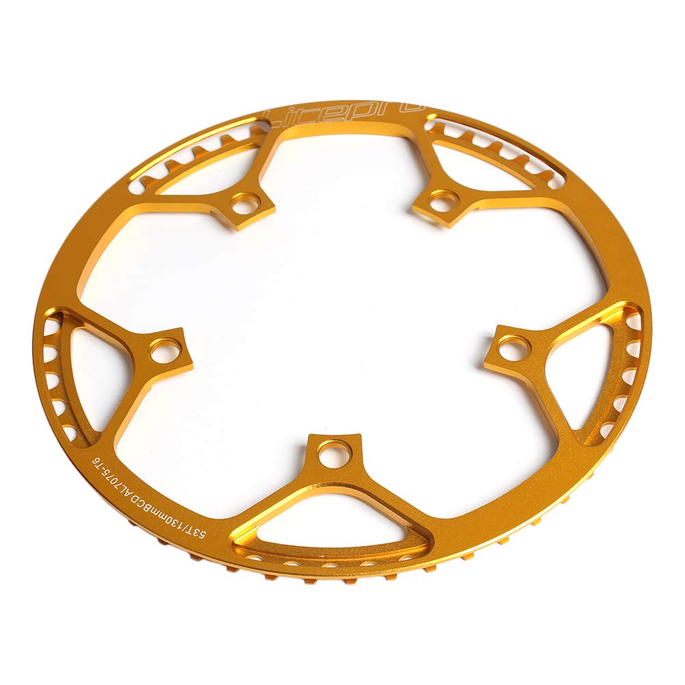 TOMSHOO 130 BCD 45T 47T 53T 56T 58T A7075 Alloy BMX Chainring Folding Bicycle Chainwheel Bike Crankset Tooth