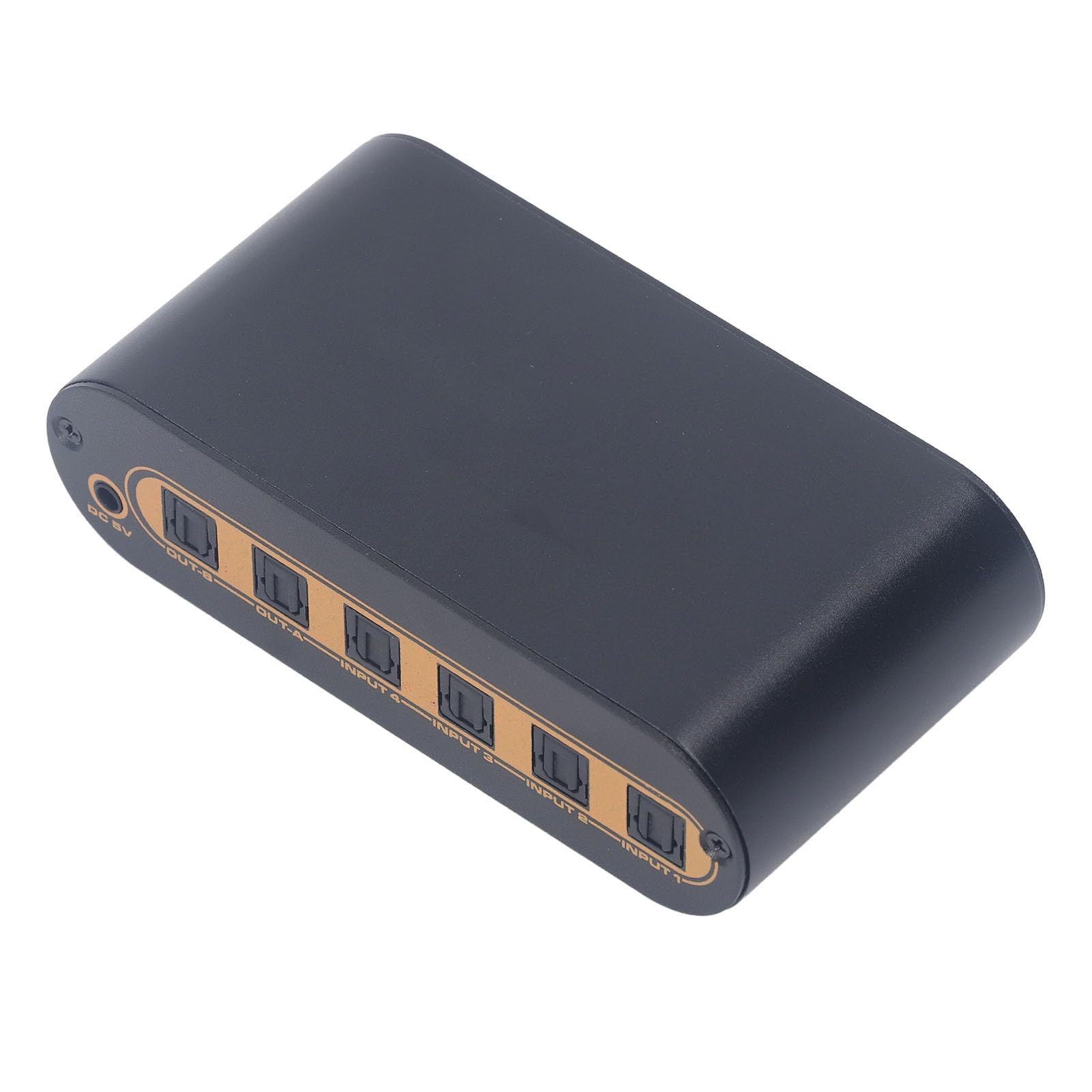 SPDIFSwitchOttico Digitale 4x2, SwitcherOttico Digitale per DVD HDTV, Switch Ottici a Matrice SPDIF 4x2 con Telecomando, 4 Ingressi 2 Uscite (Spina europea)