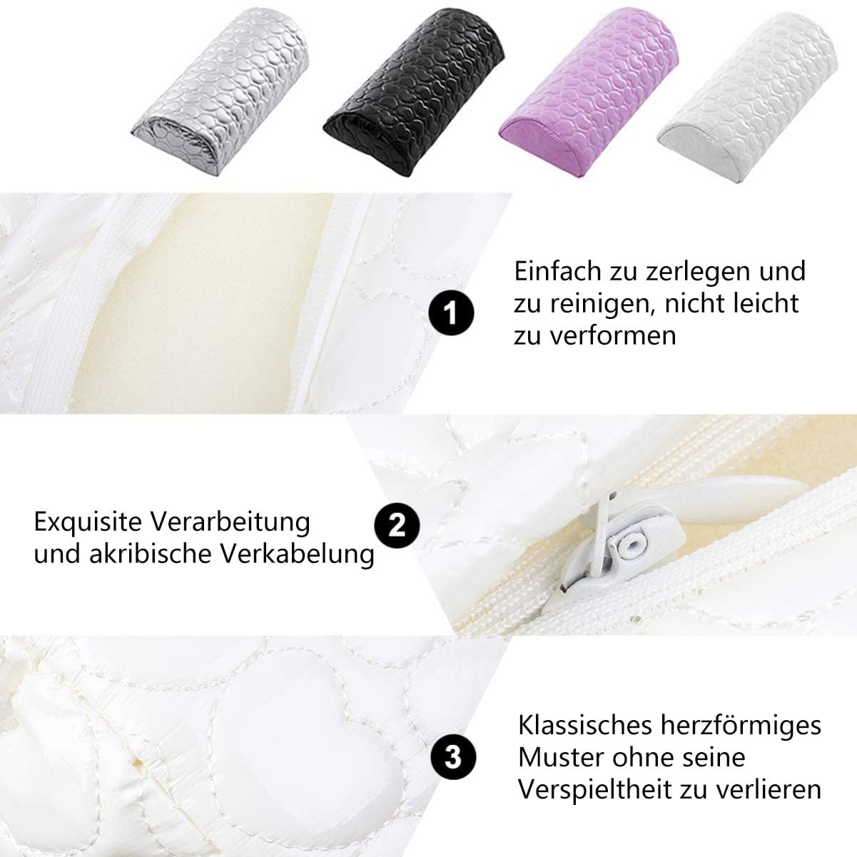 LATRAT Cuscino per Manicure Cuscino per Unghie Supporto per Nail Design Supporto per Manicure per Studio di Unghie Spugna per Polso per Manicure per Salone Arte delle Unghie Nail Art Cuscino