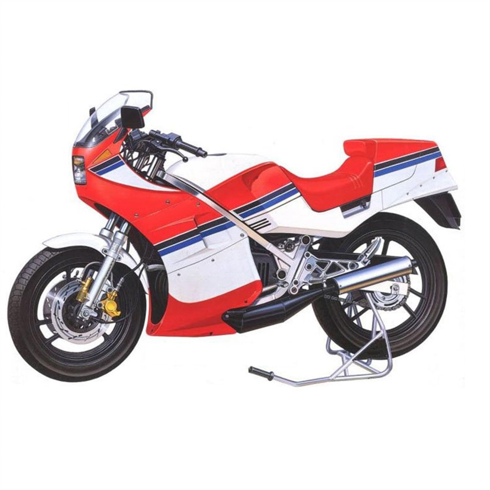 SEYXF Motorbike Toy 1:12 Motorcycle Model Toy Vehicle Collection Assembled Version for Suzuki RG250 F