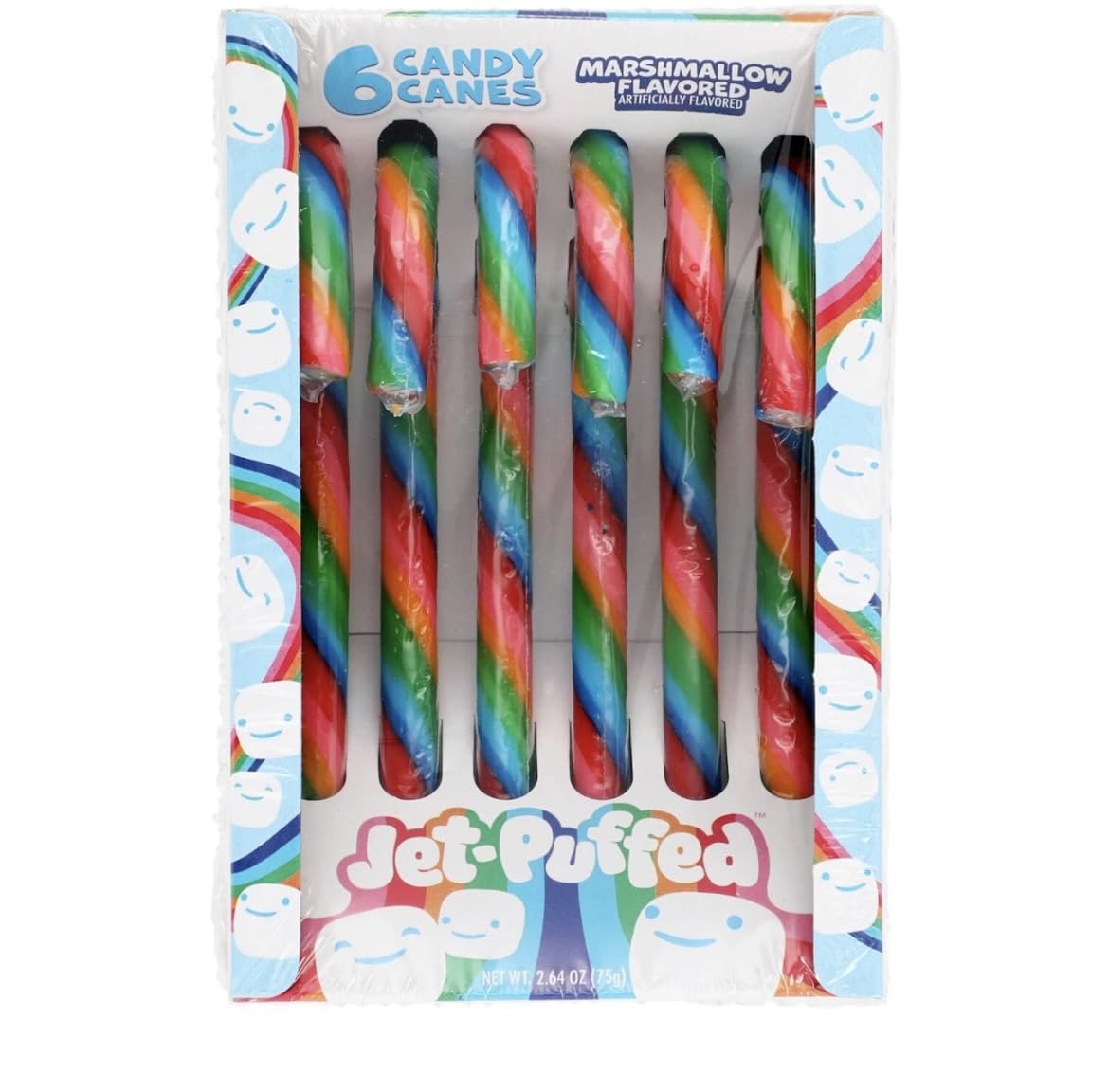 Jet-Puffed Marshmellow Candy Canes 2.64oz Box of 6 (1)