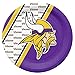 NFL Minnesota Vikings Disposable Paper Plates, Pack of 20