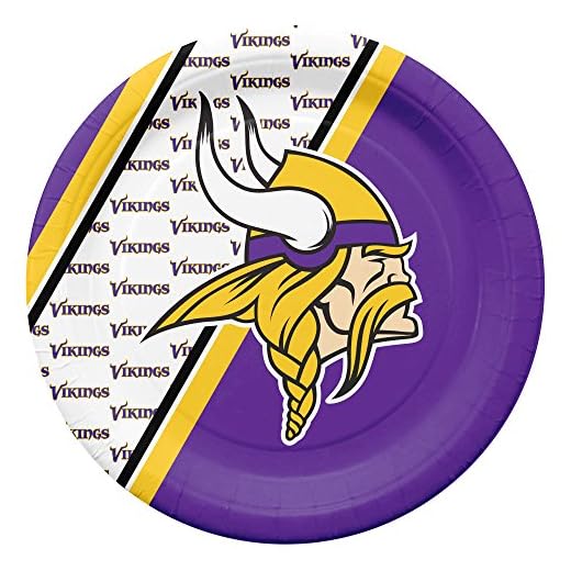 NFL Minnesota Vikings Disposable Paper Plate (20-Pack)