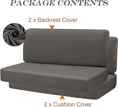 2 Sets Solid Color RV Dinette Cushion Covers, Stretchable Fabric Replacement Camper Cushions Slipcovers for Trailer, 2 Backrest Cover and 2 Bench Cover(Wine red)