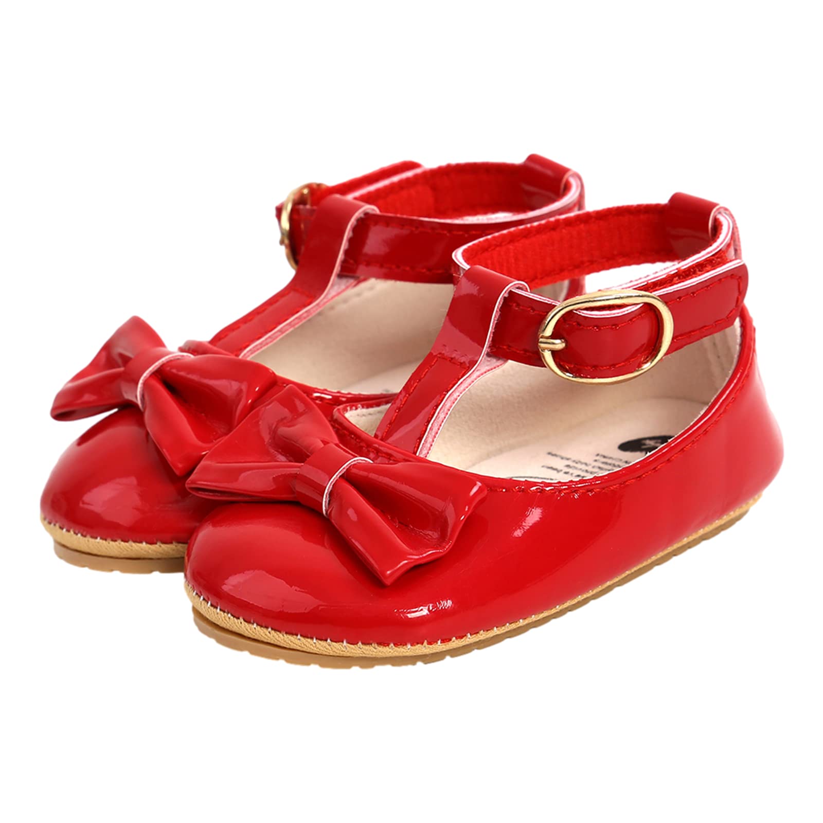 Baby Girls First Walking Shoes Mary Jane PU Leather Anti-Slip Princess Shoes Infant Baby Shoes — view 14