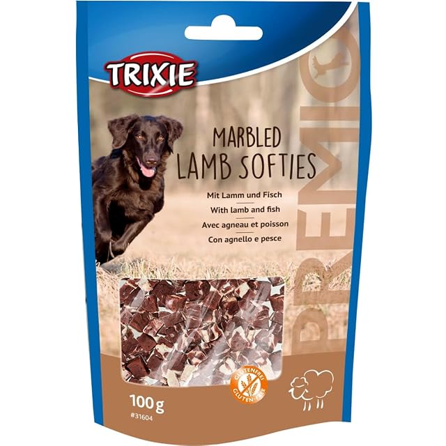 Foto 3 de 4 de TRIXIE Premio Lamb Softies - Snacks de Cordero y Pescado para Perros, 100 g, 72% Carne de Cordero, Textura…