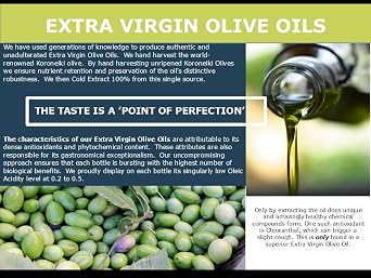 Tassos Extra Virgin Olive Oil ( Cold Pressed Koroneiki Olives ) 3 Ltr Tin