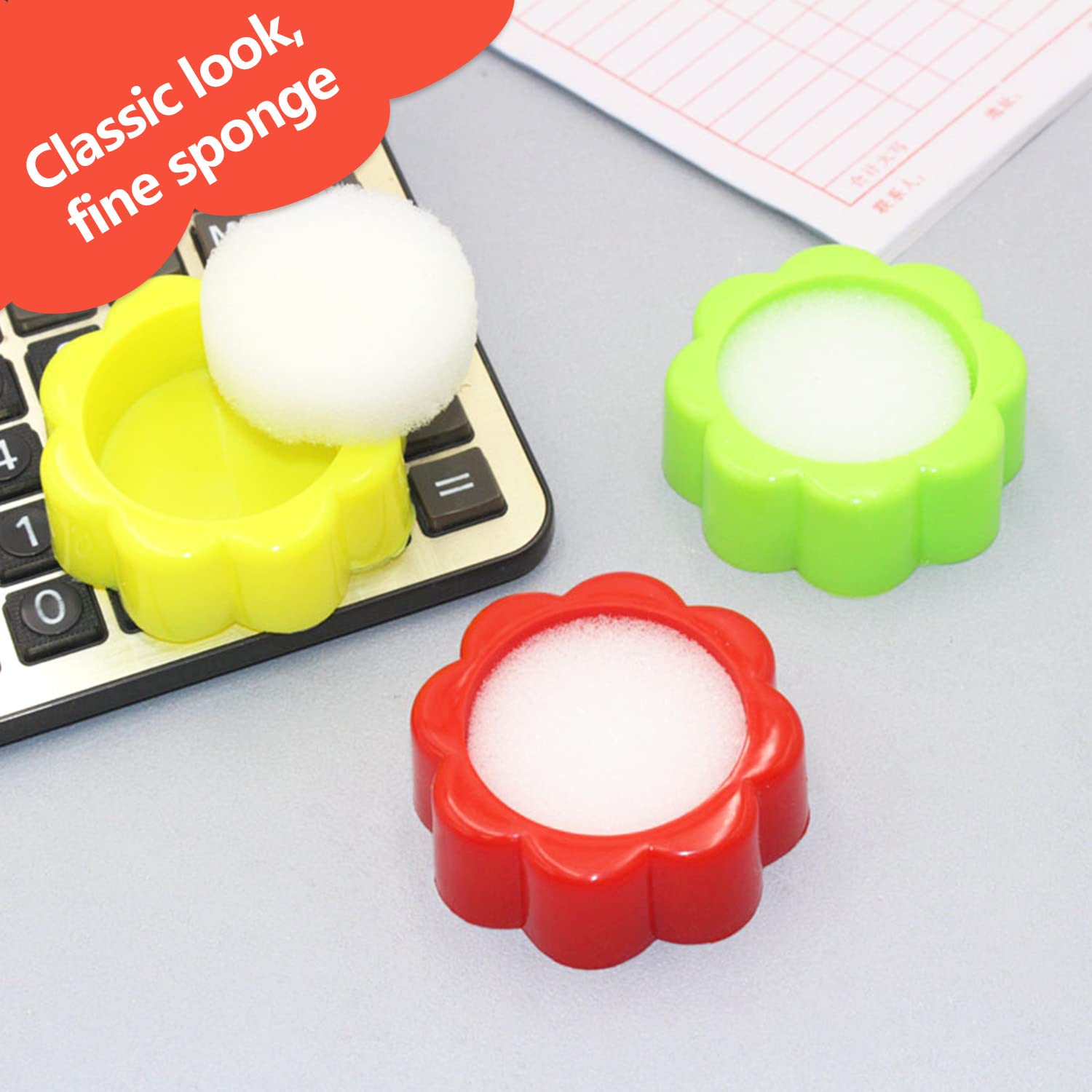 2 Pièces Éponge Humidificatrice De Doigts De Bureau Outil