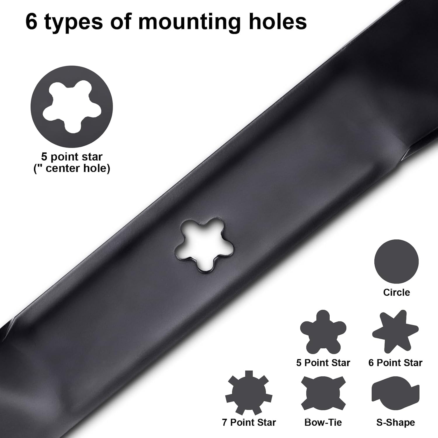 134149 42 Inch Lawn Mower Blade for Craftsman LT1000 LT2000 YS4500, Husqvarna, Poulan Pros 42 Inch Deck Lawn Mower, Replaces 422719, 424752, 777-134149, 532-134149