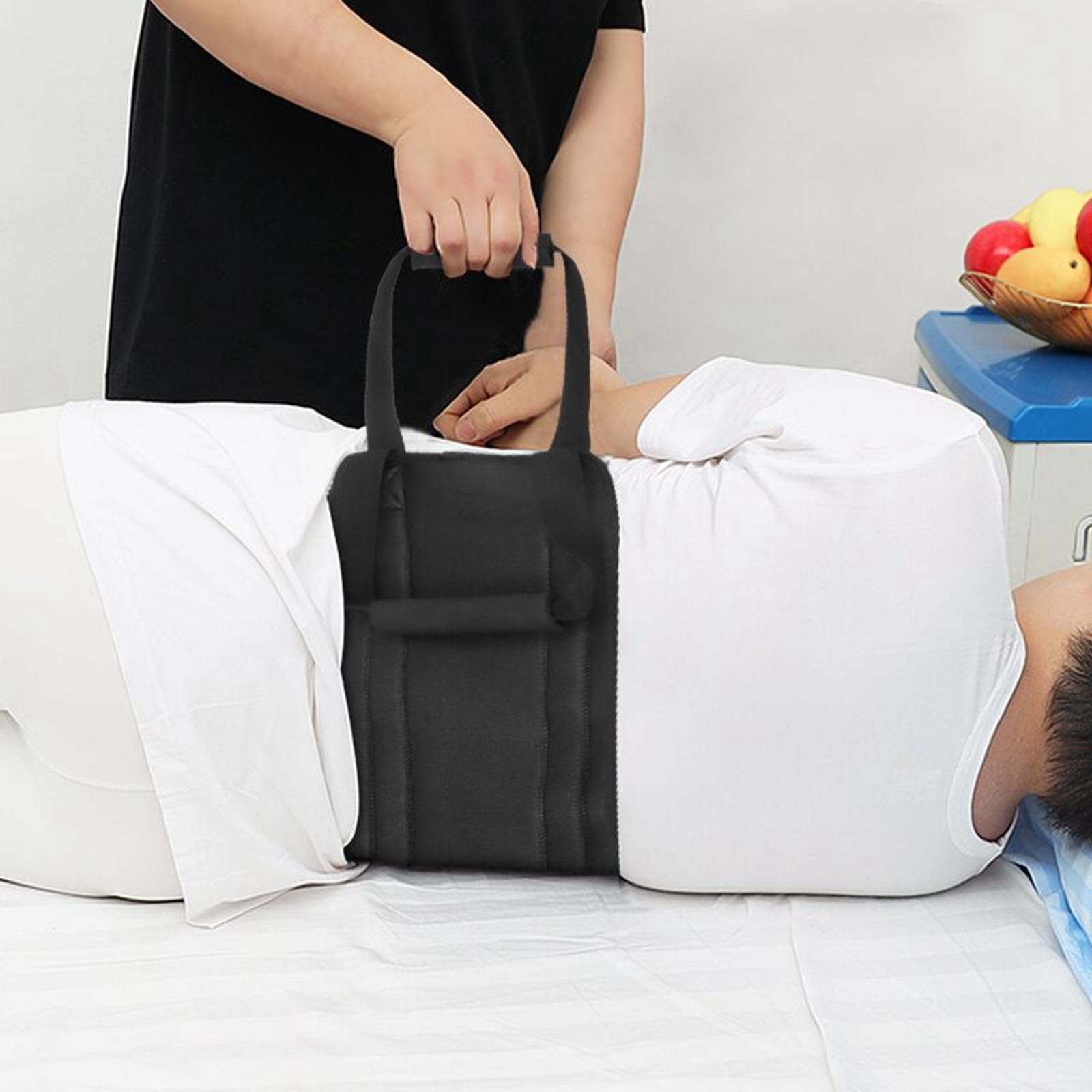 Juego de 3 correas de elevación para pacientes con dispositivo de giro para personas mayores con discapacidad, 80 x 24 cm