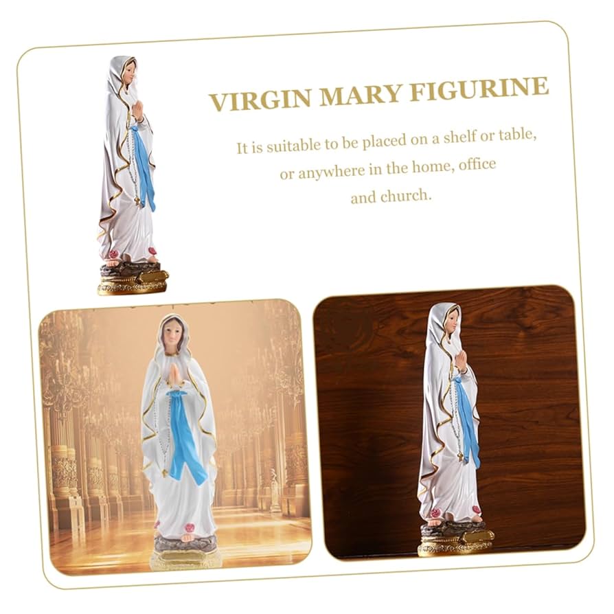 Amazon.co.jp: BESTonZON 聖母マリアフィギュリン 樹脂製 宗教的