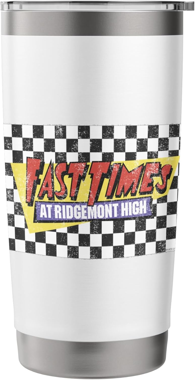 Fast Times at Ridgemont High Checked Logo Stainless Steel Insulated Tumbler image 3