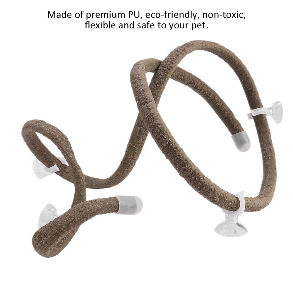 DOACT Vivaio Rami per Serpenti Vite Rettili Rampicanti Ramo Rampicante Pietypet Serpente di Mais Accessori per Serbatoi Rettili Crawler Box Foresta Pluviale Paesaggio (L)