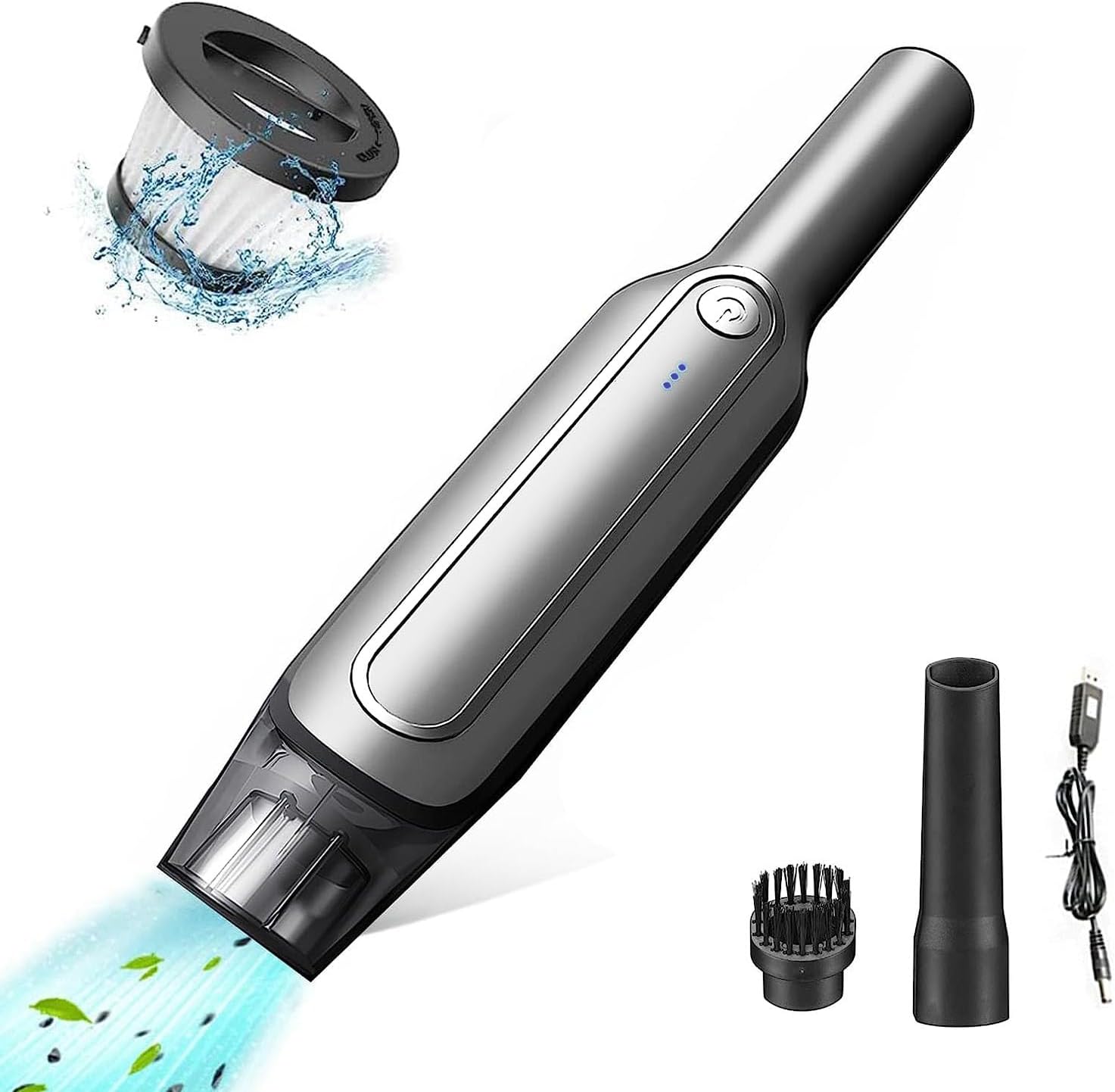 WHJC Handheld Vacuum Cleaner, 3 in 1 Car Vacuum Cleaner, Ultralight