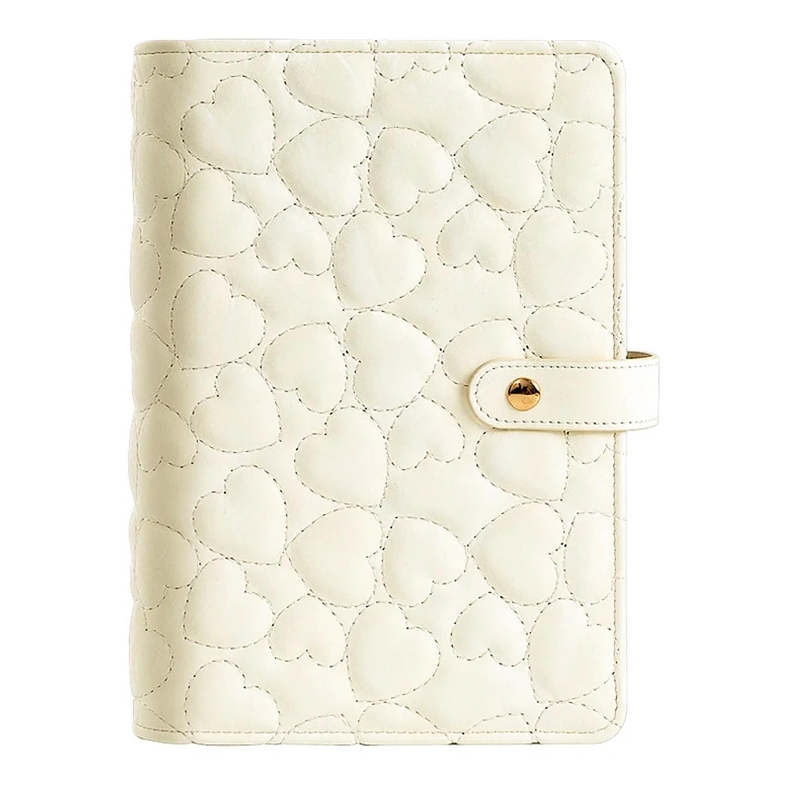 FDzkrtvm Transparent Jewelry Storage Book, PU Leather Jewelry Book Waffle Organizer With Transparent Loose Leaf Multicolor(Beige)