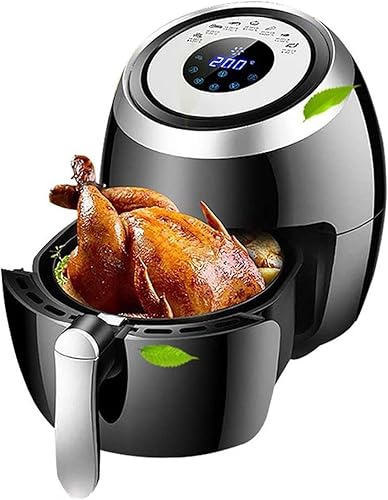 Freidora de aire, horno asador familiar, freidora de aire eléctrica de 1500 W, pantalla táctil digital LED, preajustes para hornear, asar,