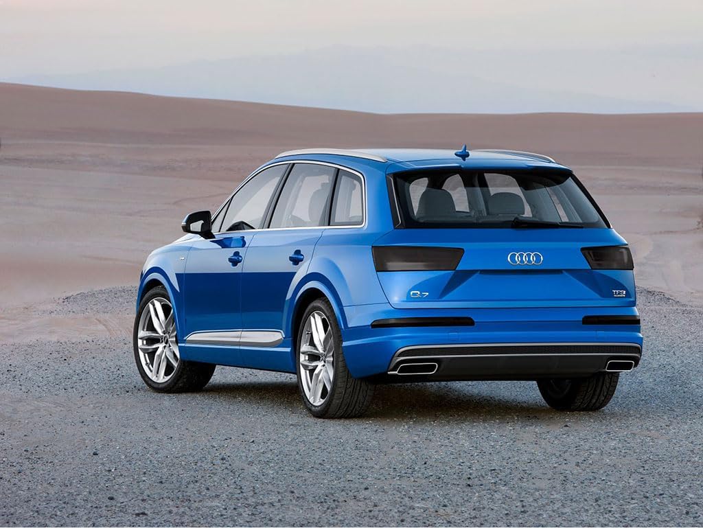 Rvinyl Tail Light Pre Cut Film Tint Cover Kit in Blackout Smoke Compatible with Audi Q7 2009-2015 - Adhesive Backs