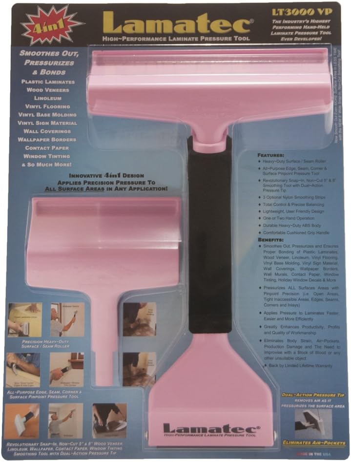4-IN-1 High~Performance Laminate Pressure Tool (Pink)