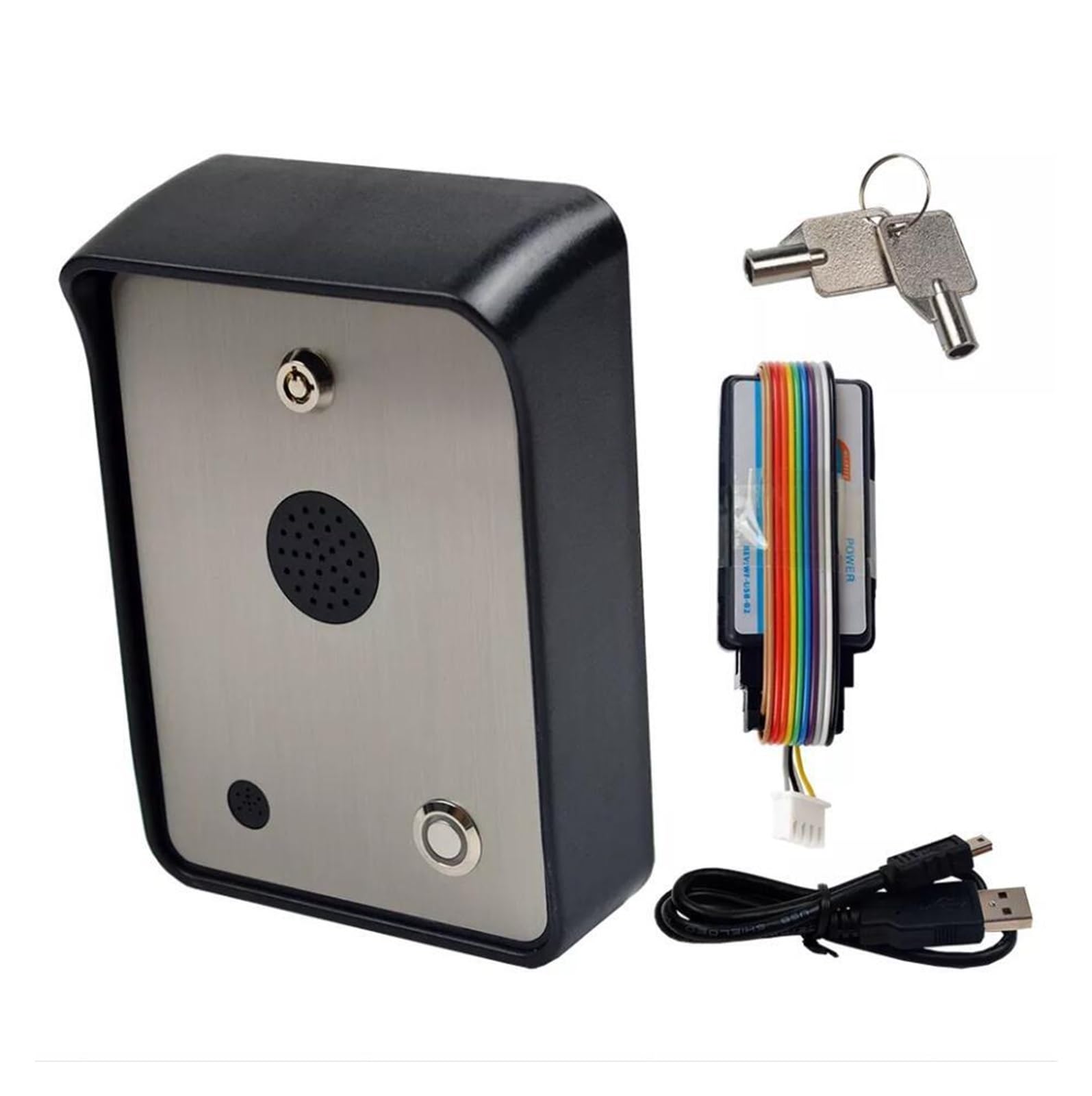 Kit de abridores automáticos de puertas Intercomunicador 2G/3G, cerradura de puerta inalámbrica y controlador de acceso de abridor de puerta y llamada de ayuda de servicio para accesorios para puertas