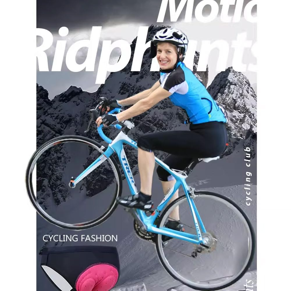 Pantaloncini Ciclismo Donna Imbottito in Silicone Leggero Slip Traspirante Intimo Multifunzione Slip Elasticizzati Abbigliamento Dinamico da Ciclismo