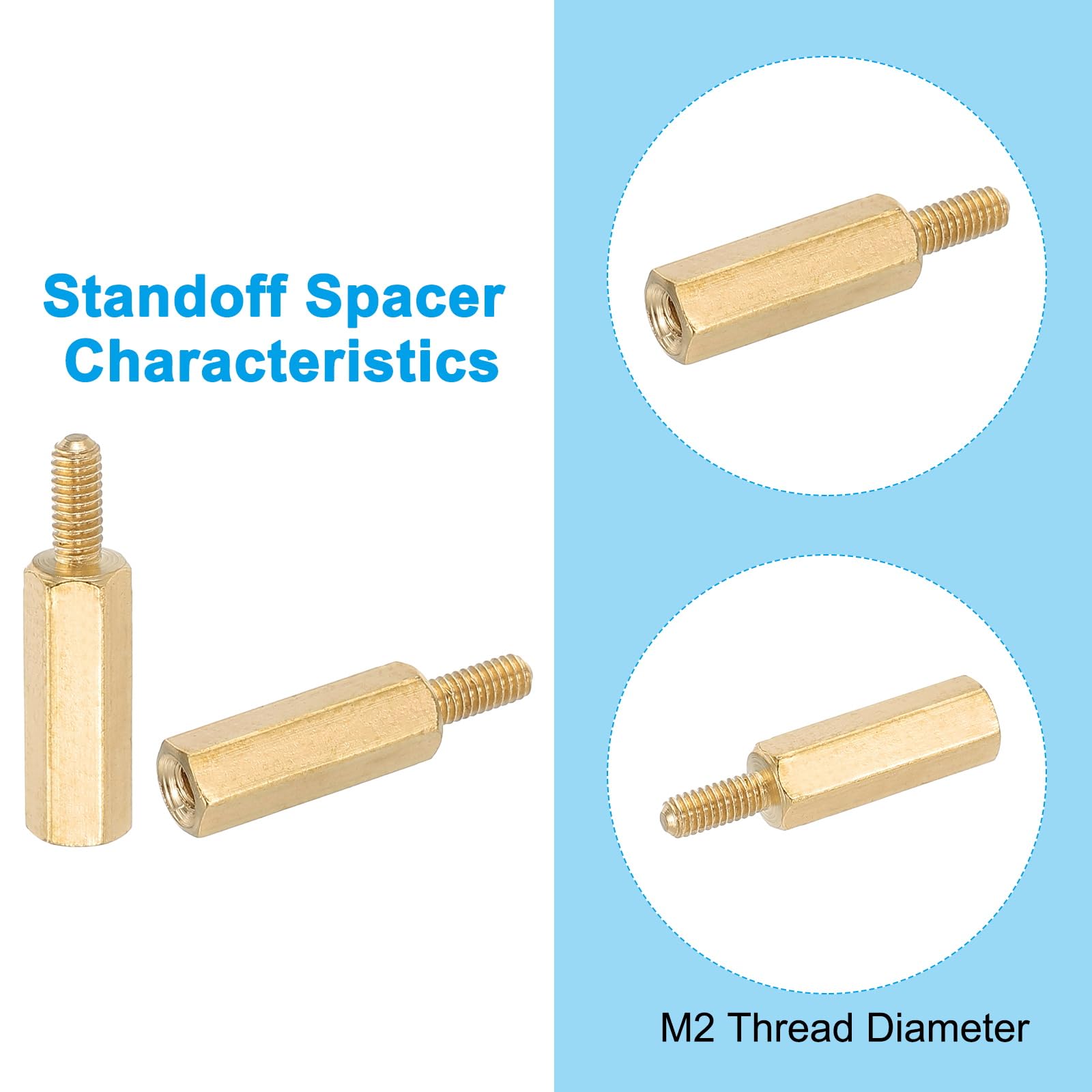PATIKIL M2.5X14mm+6mm Standoff Screws - Image 3