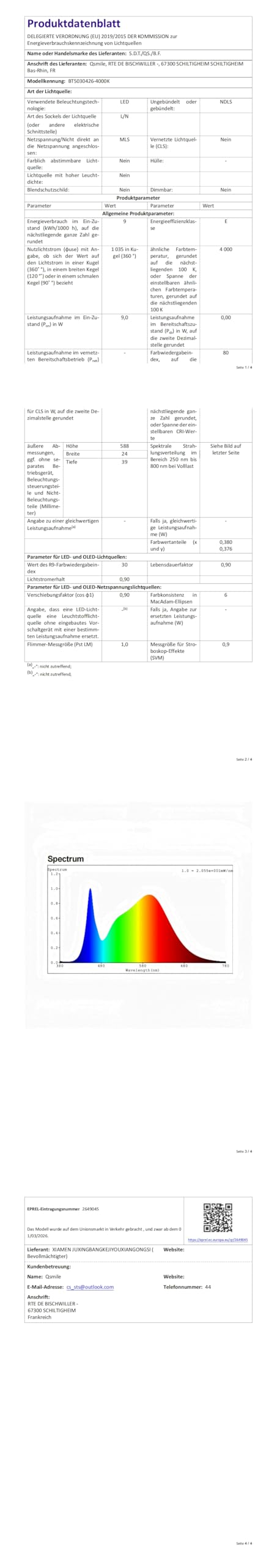 Réglette LED avec Interrupteur marche/arrêt Lot de 2, Neon LED 60 cm Couleur de Lumière Blanc Neutre 4000K, Connectable avec prise, Raccordement Possible de Jusqu'à 6 Luminaire pour Cuisine, Armoire