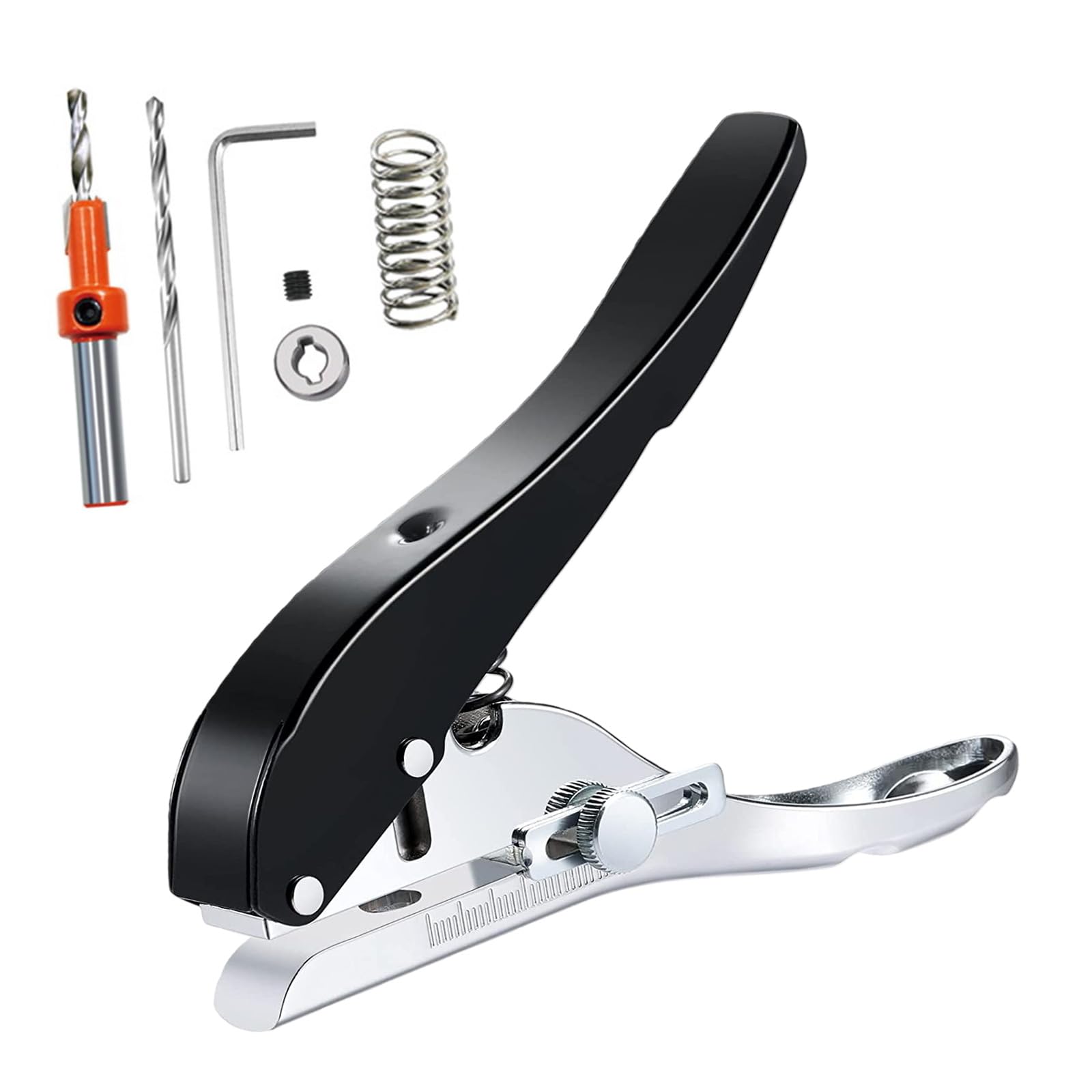 Paper Puncher Screw Cover Hole Punching Round Punching Pliers Credit Photo Paper Card Corner Round Puncher Plier Tool Manual Hole Hit for PVC Border