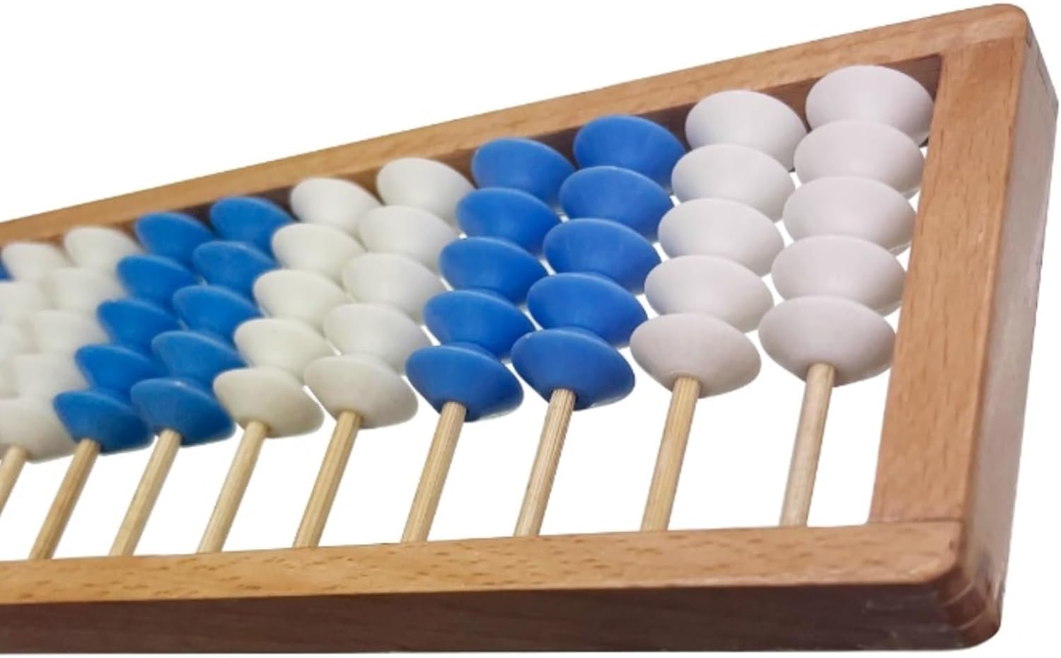 Math Abacus Educational Tool Early Math Learning 20 Digits Abacus for Educational Arithmetic Tool Brain Development Office Decoration