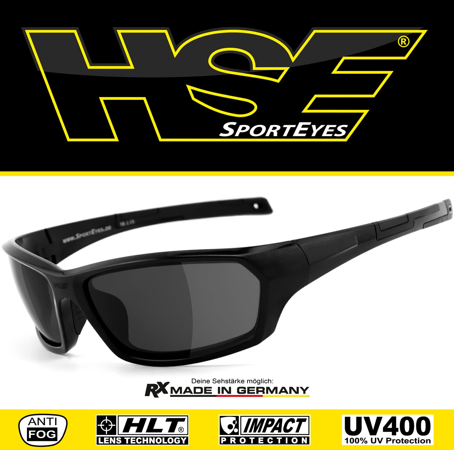 okulary sportowe okulary przeciwsłoneczne czarno-szare UV400