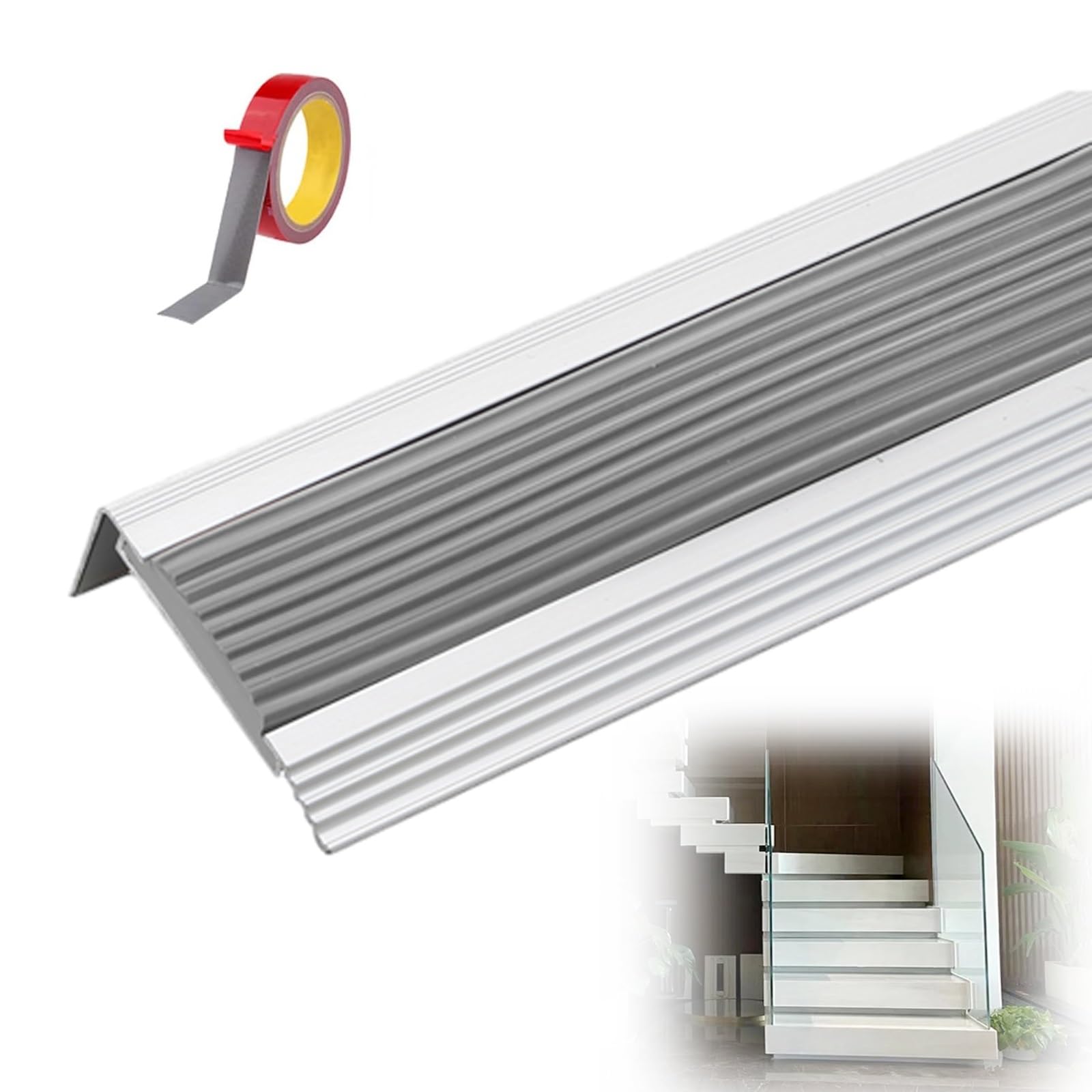 Bande de protection d'escalier imperméable et antidérapante