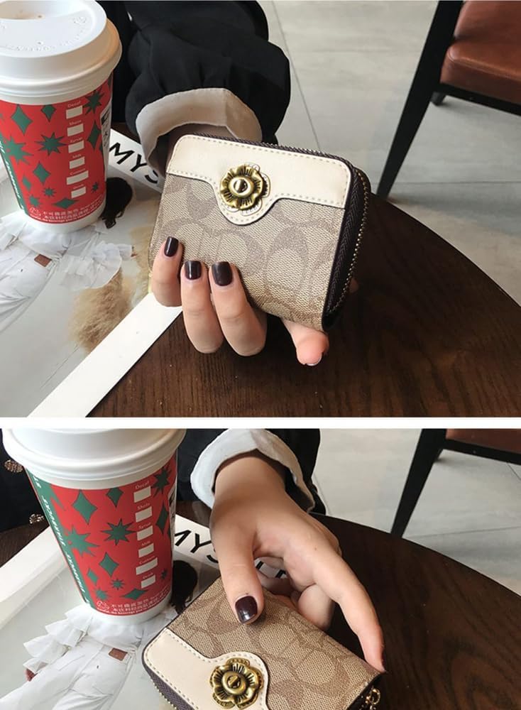 11-20-24 Card Slots Bifold Zipper Wallets,PU Leather Credit Card Clip Holder,RFID Blocking Coin Purse Pouch HandBag. - Image 4