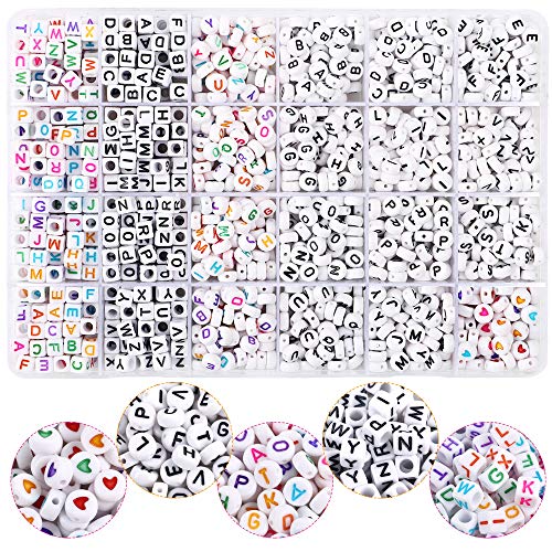 Uoony FOREYOUNG2020060401 7600Pcs Friendship Bracelet Kit Including 6000Pcs 4Mm Glass Seed Beads And 1600Pcs Letter Beads thumb #2