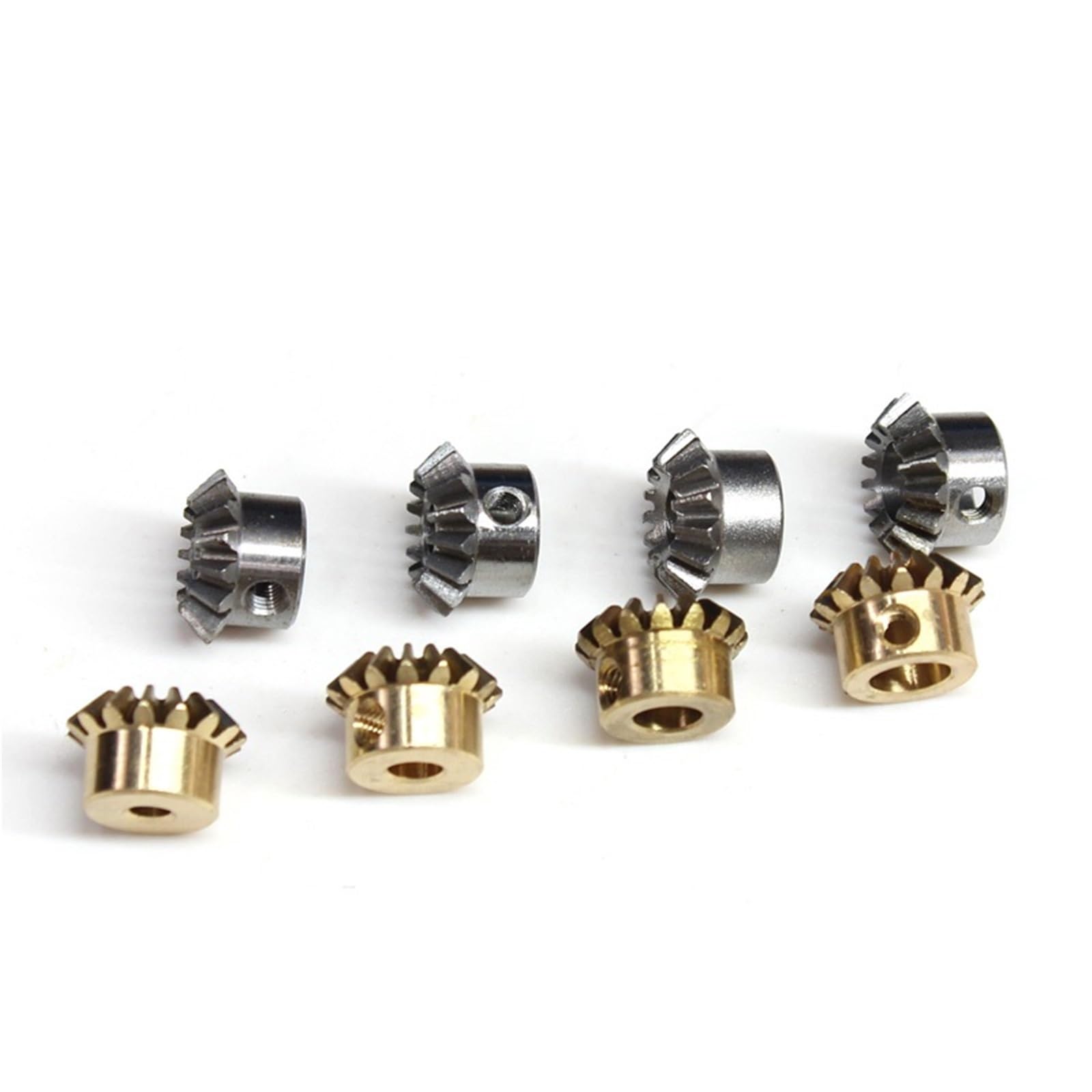 WEKONUMEX Bevel Gear, Straight Bevel Gear 1 Module 20 Teeth 90 Degree 45 Steel Copper(8mm,1M20T (steel))