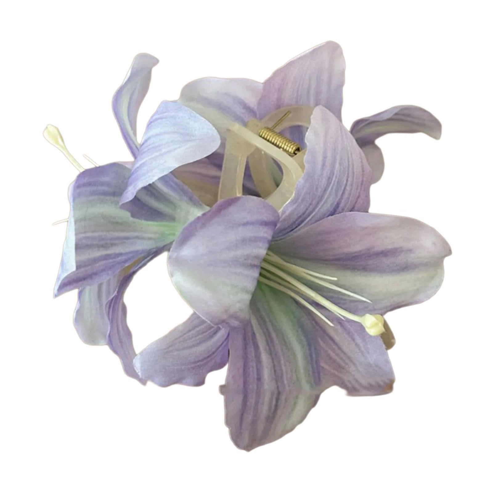 Gmbylby Women's A Practical Floral Hair Claw Clip Offering Stylish Nd Secure Grip Fashion Hair Ccessory For Fashion