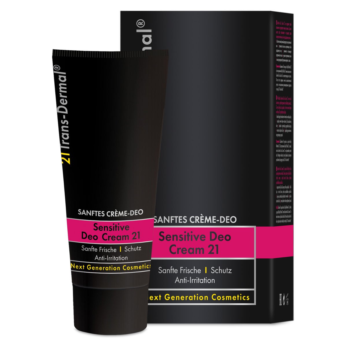 Sensitive Deo Cream 21 mildes Deodorant für langanhaltende Frische & Schutz | Made in Germany | Anti-Transpirant ohne Aluminium & Alkohol | Für empfindliche & sensible Haut | 21 Trans-Dermal