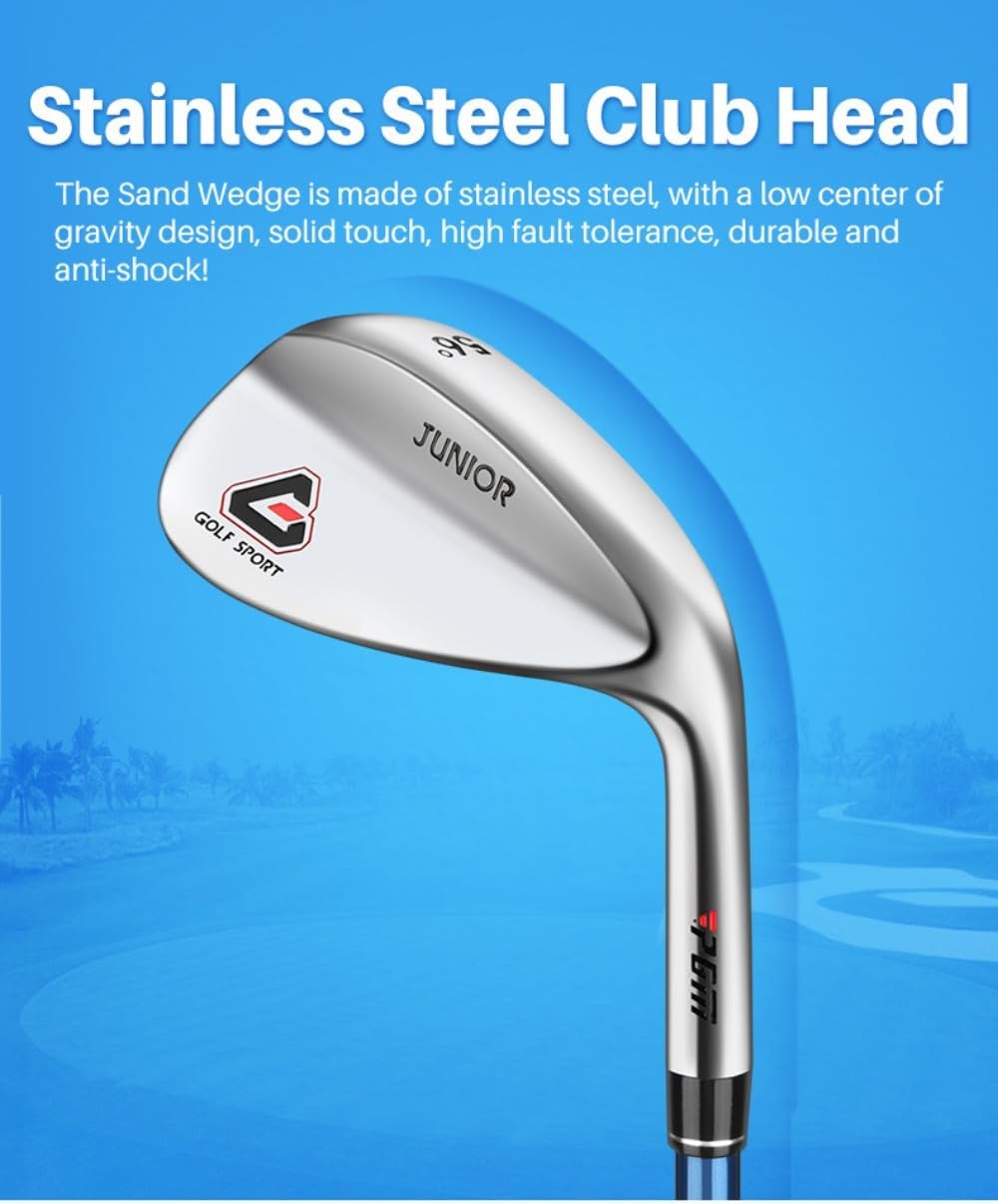 Kids Golf Club Golf Sand Wedge Junior Professional Tournament Wedge 56 Degrees Boys Girls Appropriate Height Right Hand