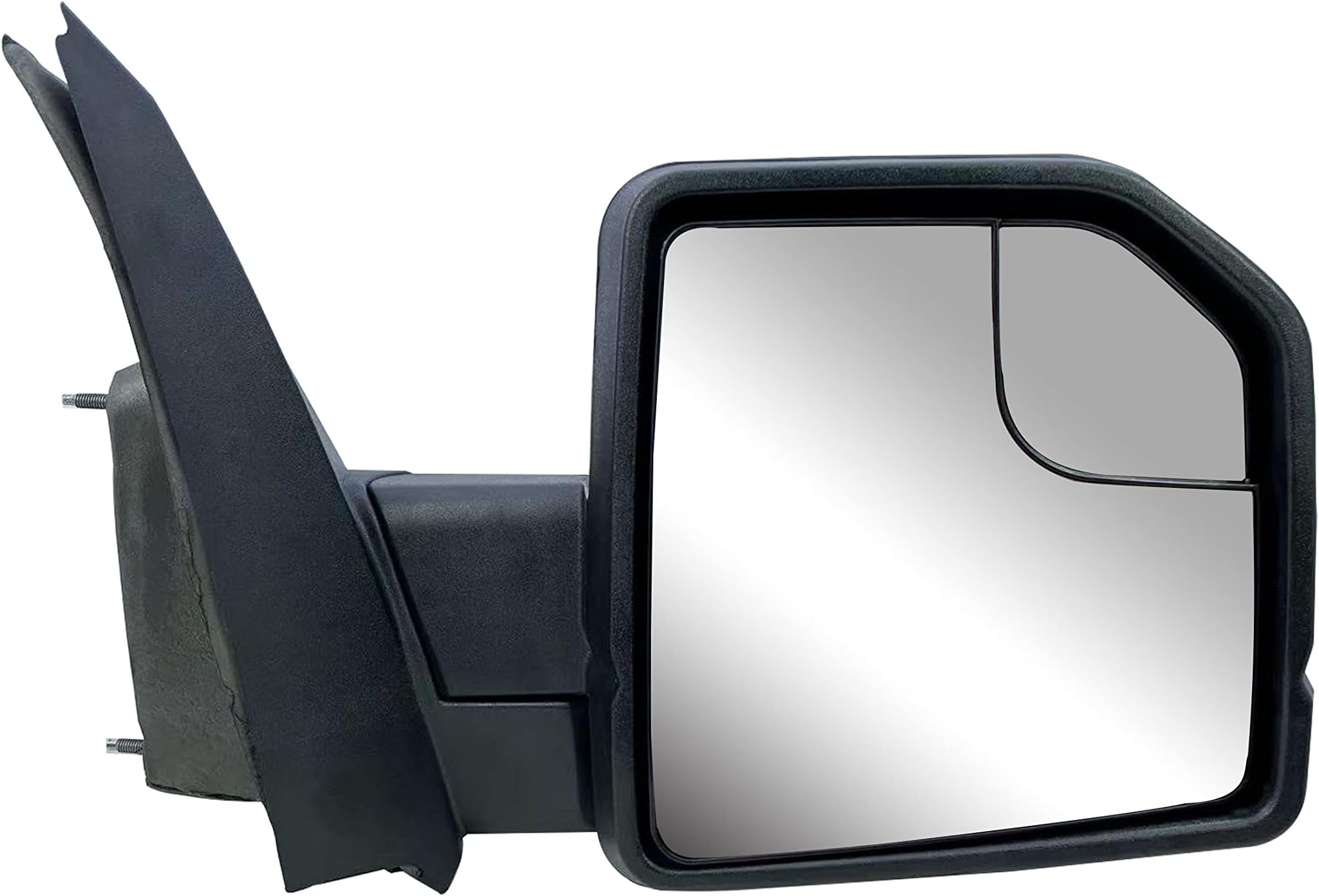LONGLING Replacement Passenger Right Side Door Mirror Manual Folding Power Glass No Heated Signal Light with Temperature Sensor Textured Back Cover For Ford F-150 from 2015 to 2020