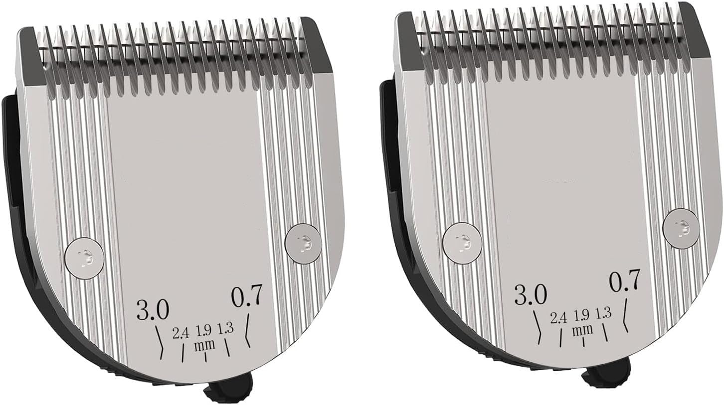 5 in 1 Blades Adjustable Dog Grooming Replacement Blades Compatible with Wahl Animal Clipper Arco, Bravura, Chromado, Creativa, Figura, and Motion Pet, Dog, and Horse (Silver/2PC)