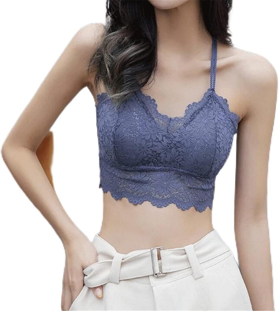 Cross Beauty Back Underwear Anti-Glare Lace Wrap Chest Thin No Steel Sexy Tube Top