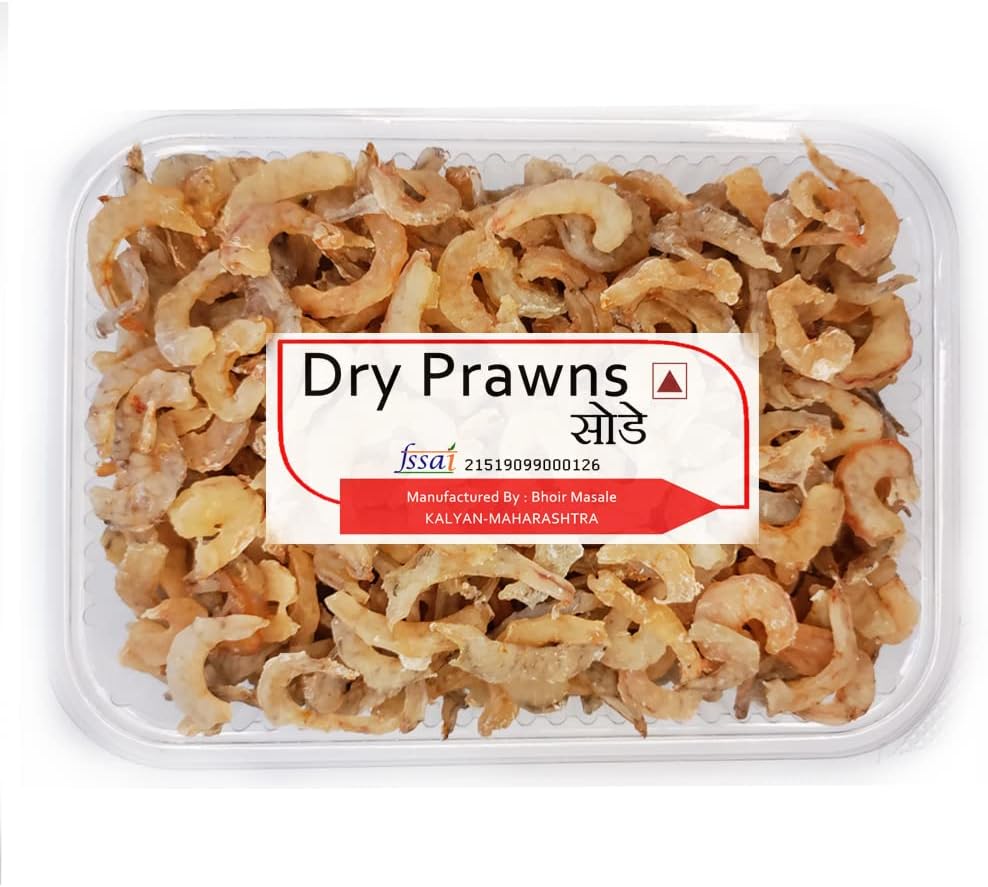sode prawn Meat Shell Removed Dried Prawns 125 gram Ready to Cook Totally Cleaned