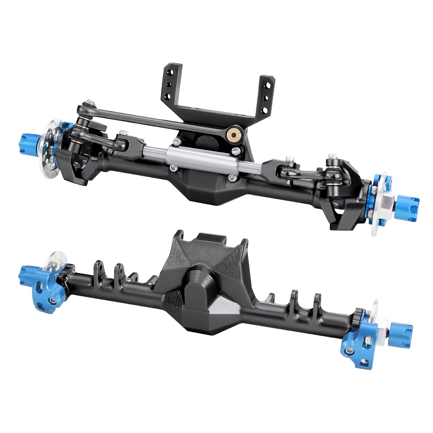 Amazon.com: +9mm 1/24 Aluminum Front Rear Straight Axle with