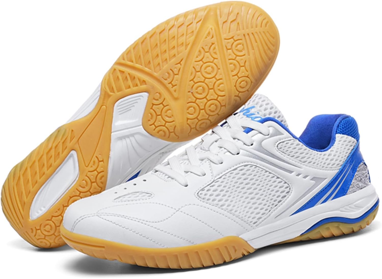 Moodeng Women's Volleyball Shoes Lightweight Court Badminton Shoes with Anti-Slip Rubber Sole Indoor Competition Sneakers