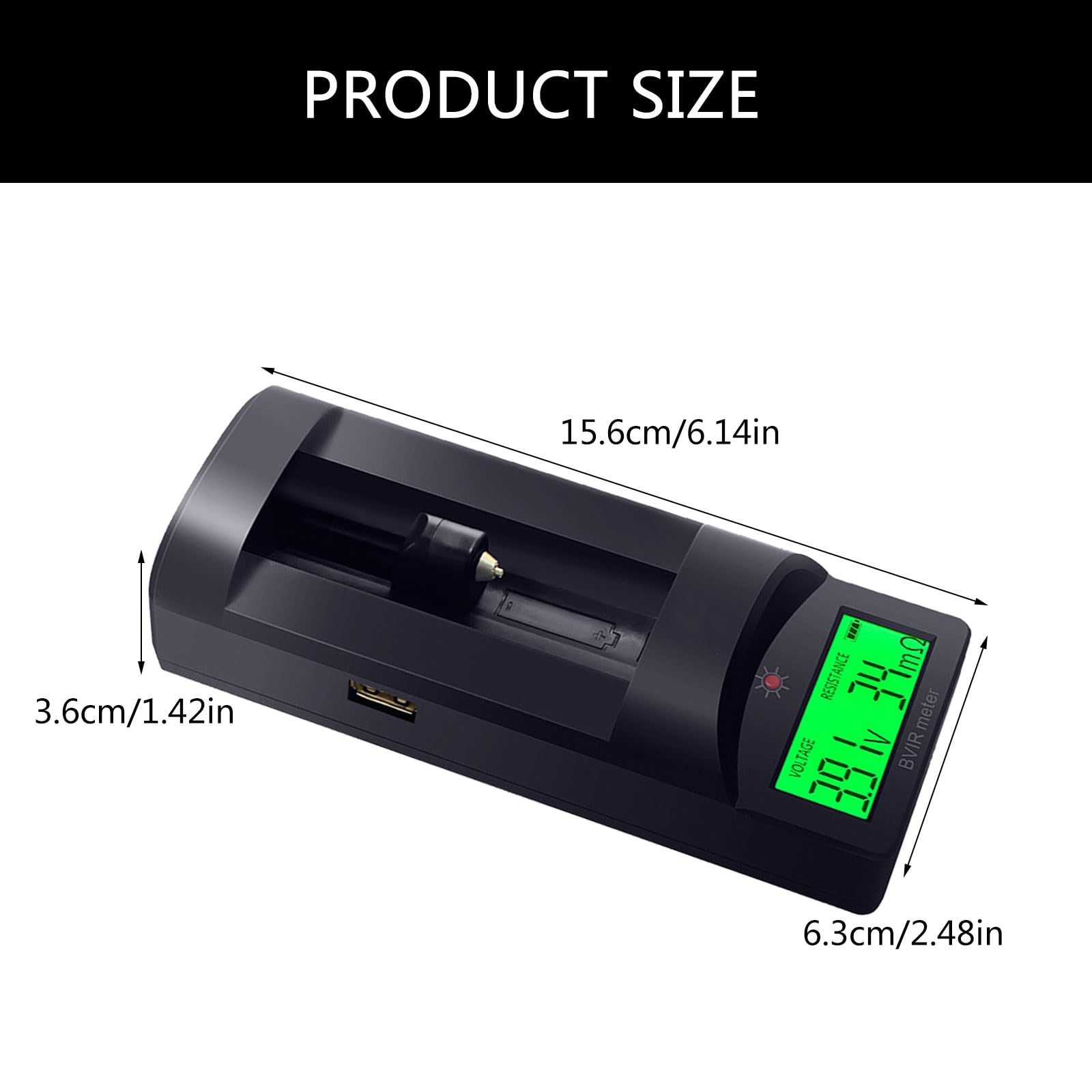 Batterie al litio avanzate Tensioni e tester di resistenza interna Strumento di misurazione di precisione Test ABS per Professiona