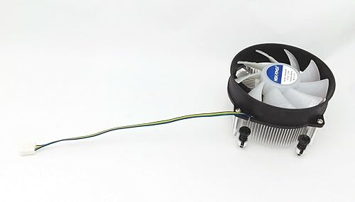 Miniatura 2 de HIGH POWER BlueAM4 - Enfriador de aire para CPU con luz LED azul con disipador de calor de aluminio y ventilador de refrigeración PWM de 3.740 in