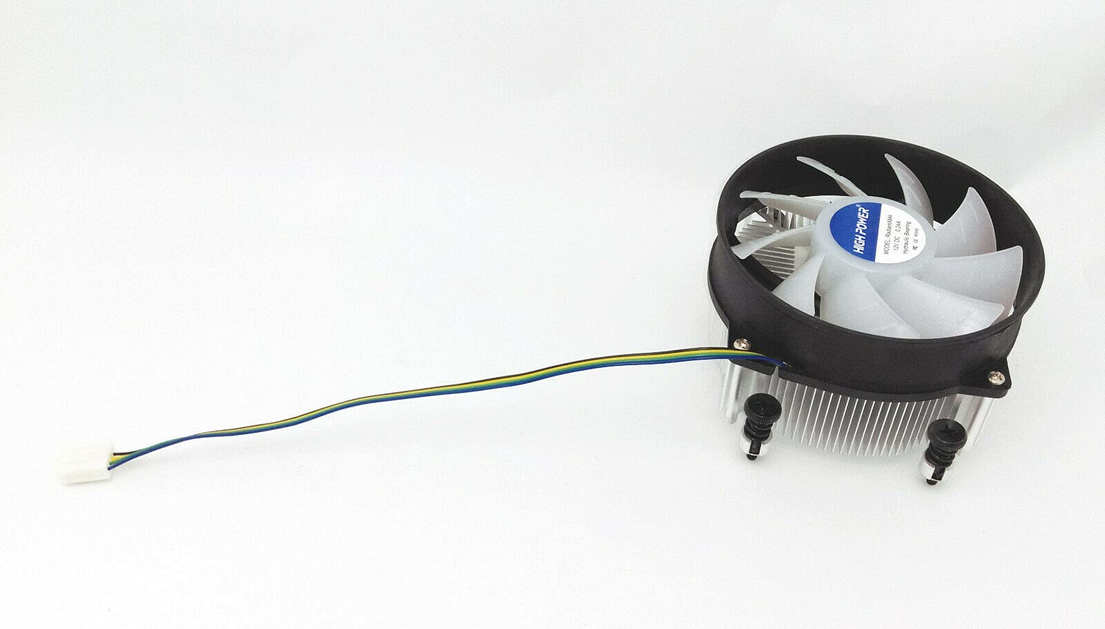 Wysokowydajny klimatyzator CPU z niebieskim oświetleniem LED, aluminiowym radiatorem i wentylatorem PWM 95 mm do procesorów AMD Ryzen 5, 7, 9/gniazdo AM4/AM5 do płyt głównych PC
