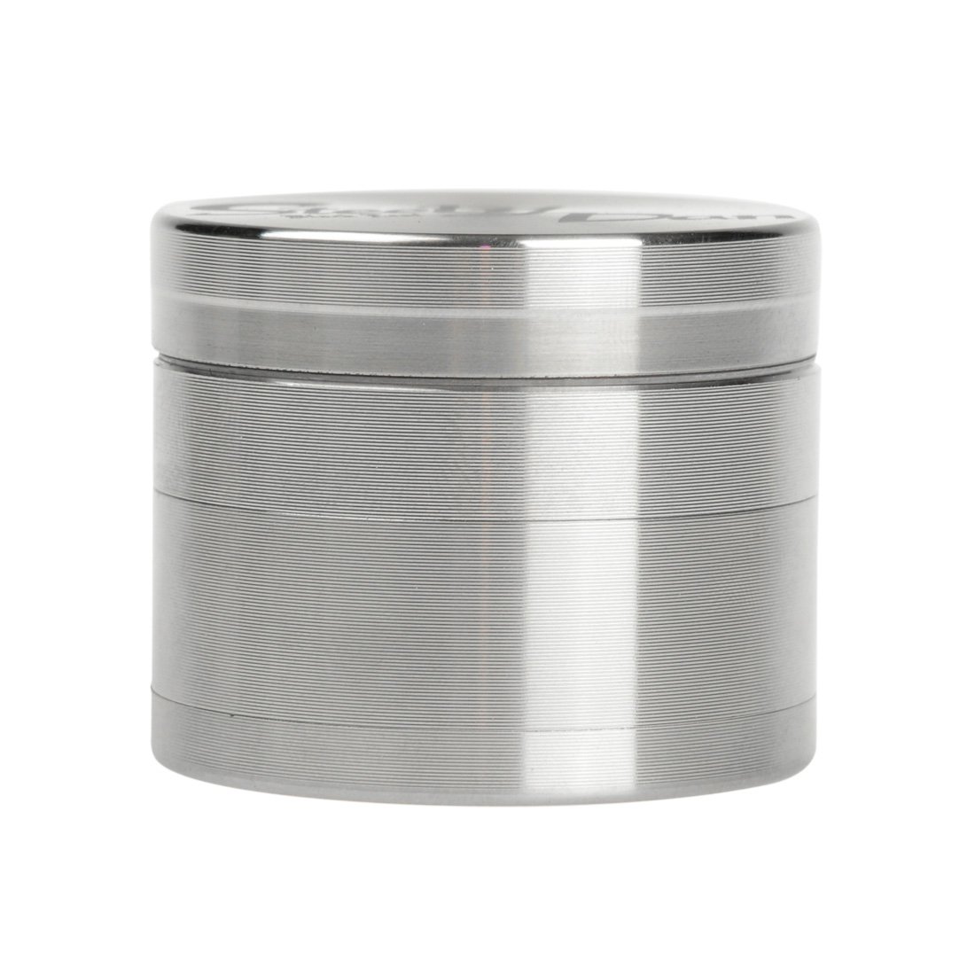 Black Leaf Steely Dan Grinder 4-teilig Ø 38mm | hochwertiger Crusher aus rostfreiem Stahl | Premium Grinder mit Reißverschlusstasche | Höhe 32mm