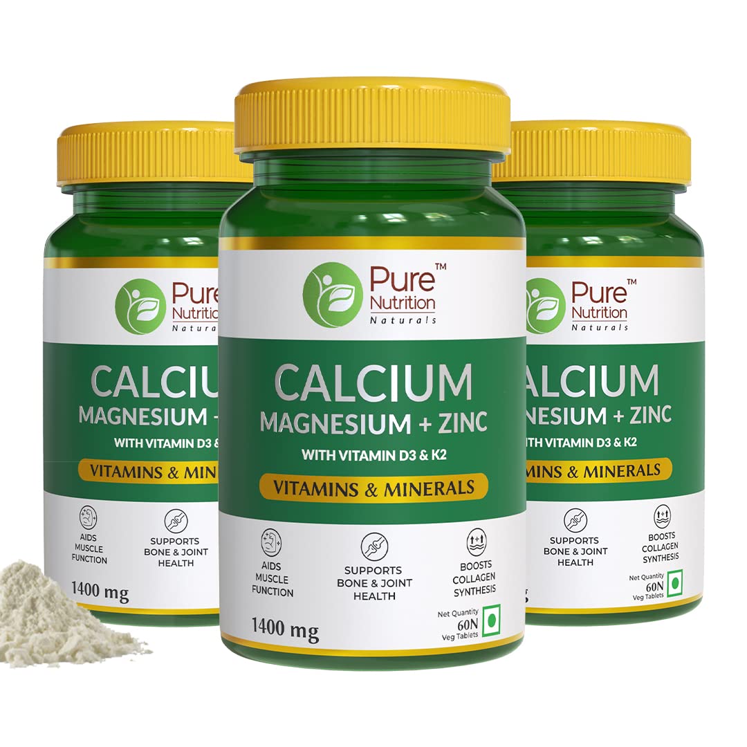 Pure Nutrition Calcium Cirate 180 Tablets, With Magnesium Zinc & Vitamin D3 & K2 (600 IU) for Women & Men | Supports Bone & Joint Health | Help Muscle Health & Boosts Collagen Synthesis (B0B71QBMDC) Amazon Price History, Amazon Price Tracker