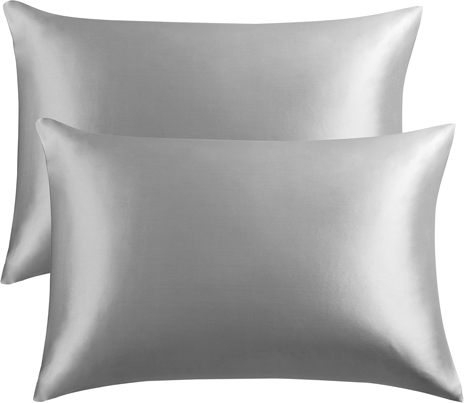 gray silk pillowcase
