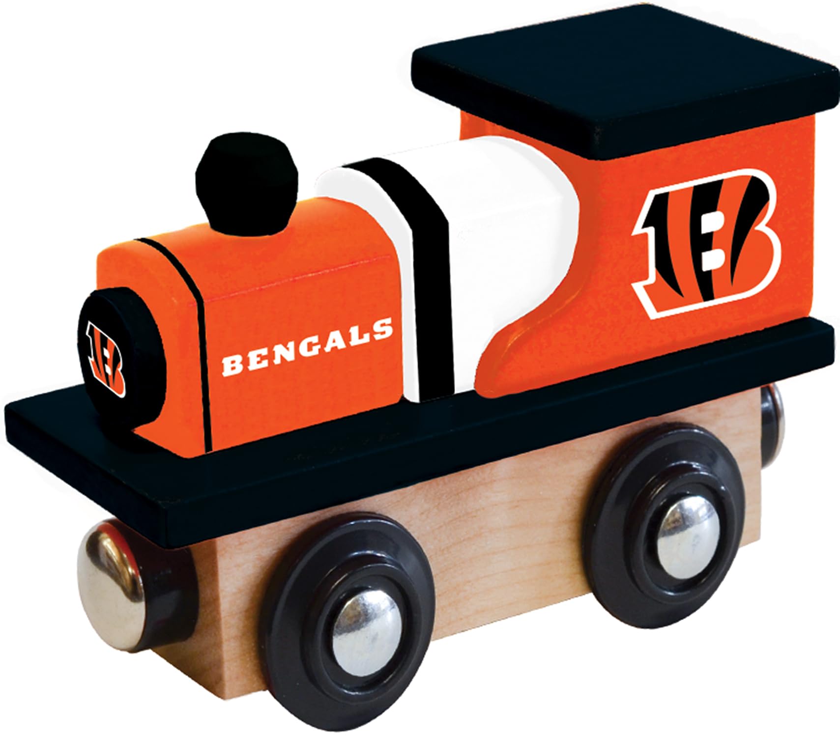 Masterpieces Kids Train Engine - Cincinnati Bengals Wooden Toy, Sports Fan Collectible